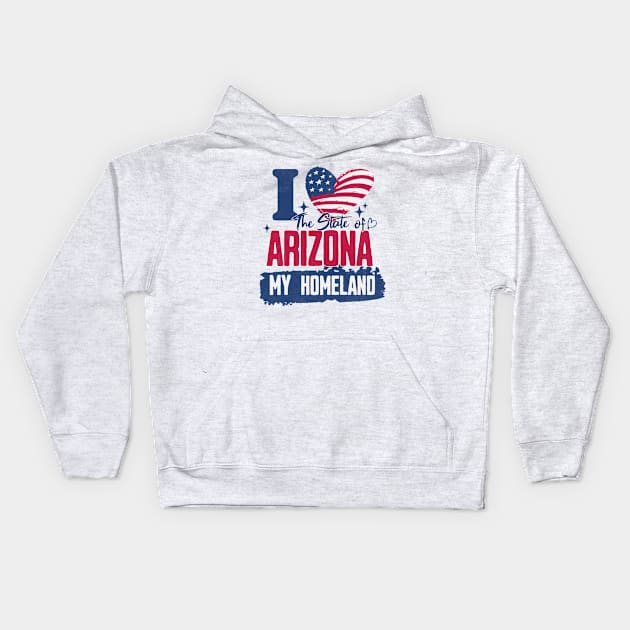 Arizona my homeland Kids Hoodie by HB Shirts